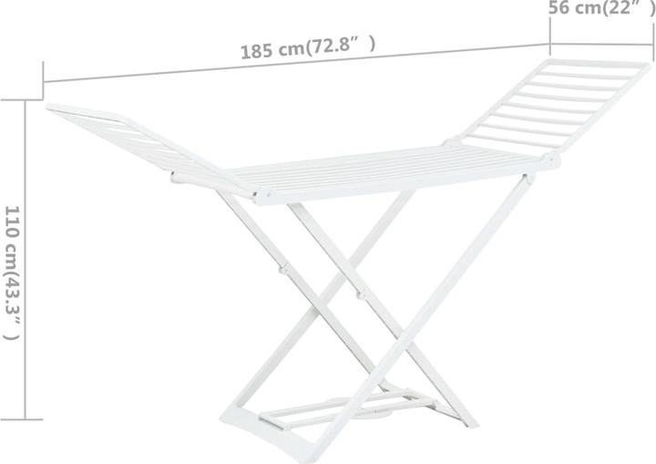 Actual product image vidaXL Wäscheständer (1.85 m)