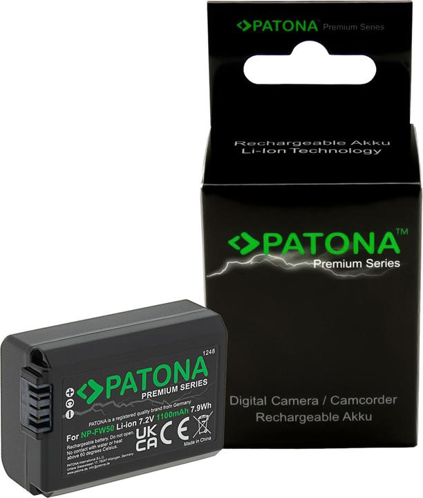 Actual product image Patona Premium NP-FW50 (Camera battery)