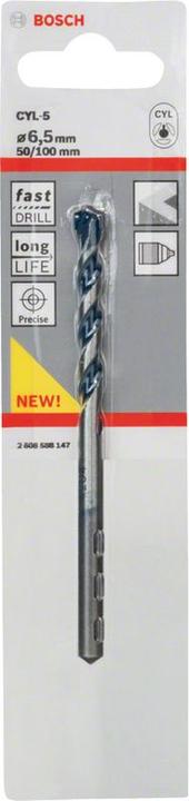 Immagine prodotto Bosch Professional Zubehör Trapano per calcestruzzo CYL-5, Granito blu, 7 x 50 x 100 mm (7 mm)
