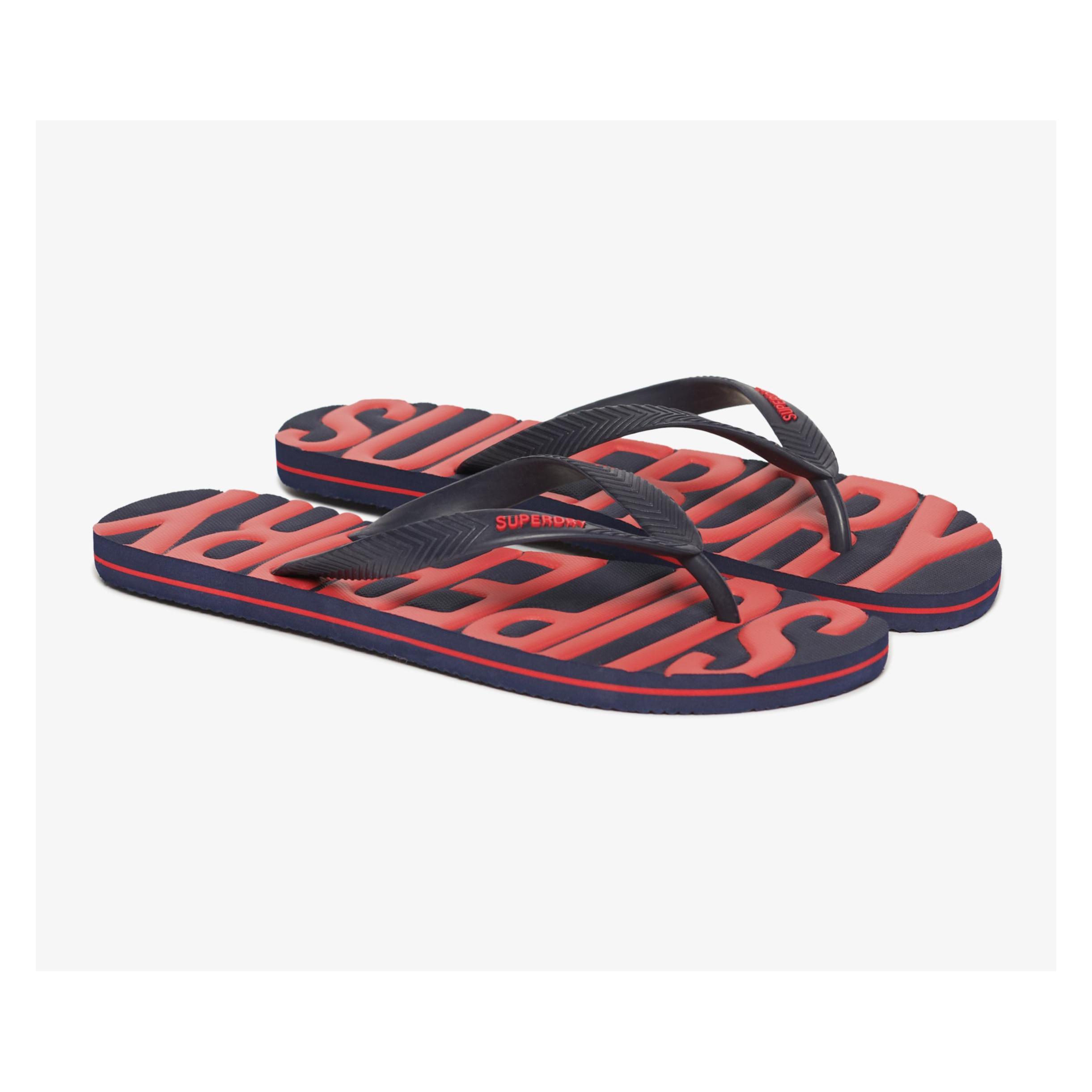 Superdry, Herren, Flip-Flops, Vegane Vintage Flip-Flops, Blau, (40, 45)