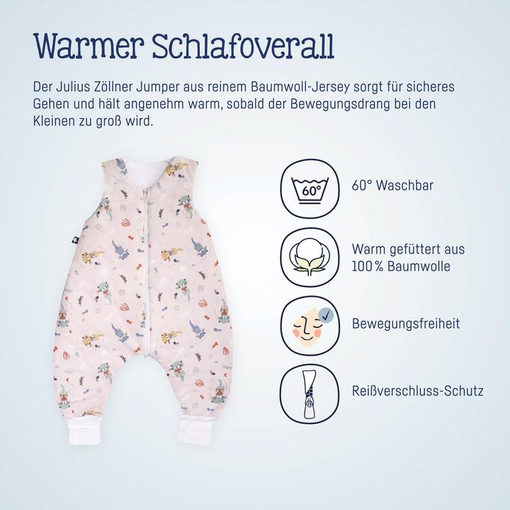 Produktbild Julius Zöllner Schlafsack Jumper 92, Little Otti (85 cm, 2.5 TOG, Ganzjahr)