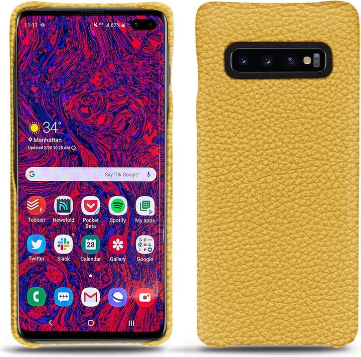Actual product image Noreve Leather cover (Samsung Galaxy S10+)