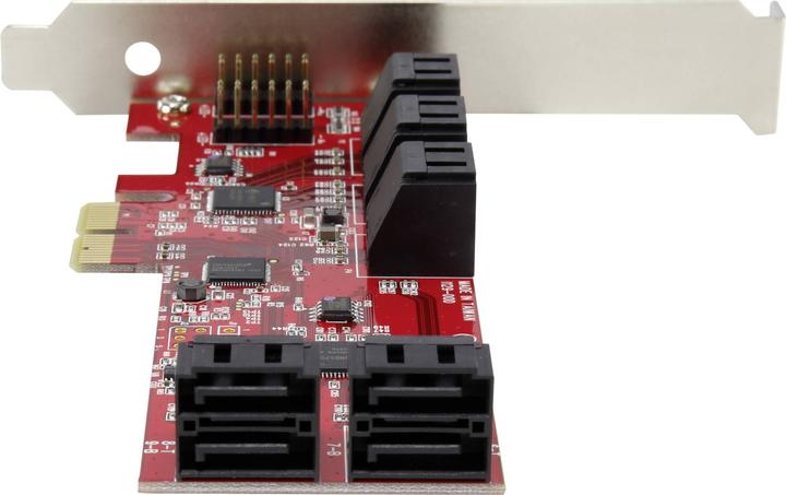 Image du produit Renkforce Carte 10 ports SATA III PCI Express