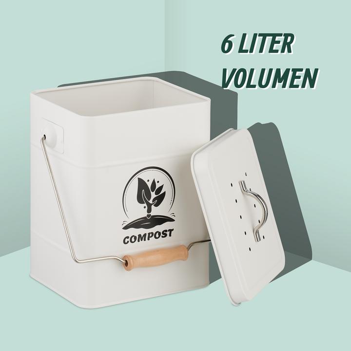 Produktbild Relaxdays Komposteimer mit Geruchsfilter 6 Liter (6 l)