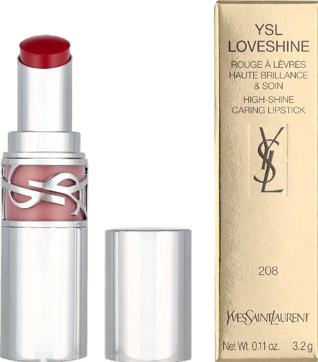 Actual product image Yves Saint Laurent Loveshine Rouge Volupte Shine Lipstick 208