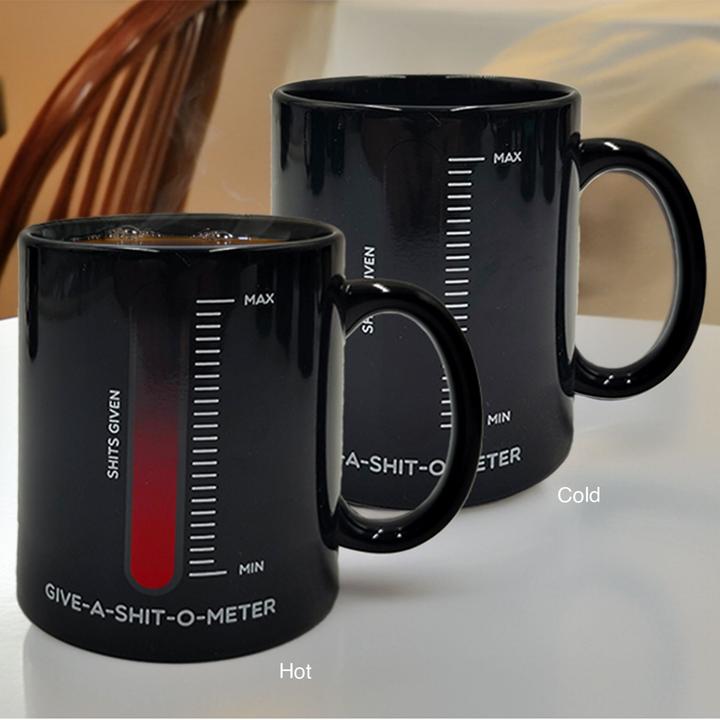Actual product image Mad Monkey Give a Shit mug with colour change due to heat (300 ml, 1x)