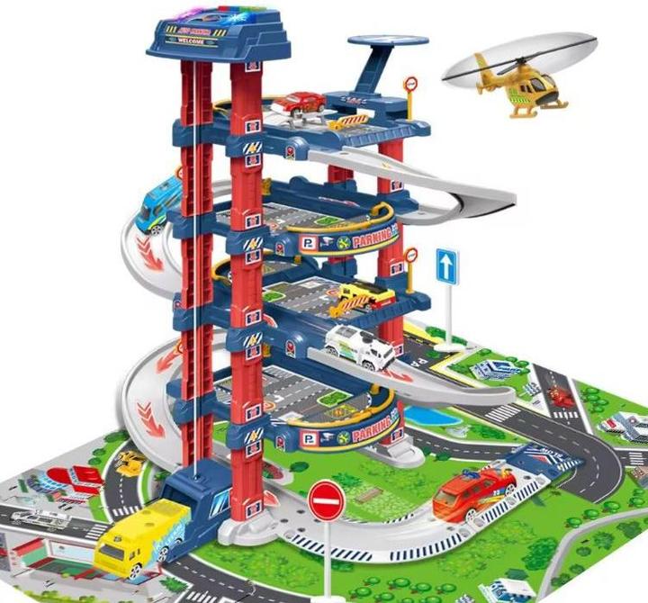 Produktbild Extralink Kids | Parking samochodowy | garaż z elektryczną widną autka samochodziki dla dzieci