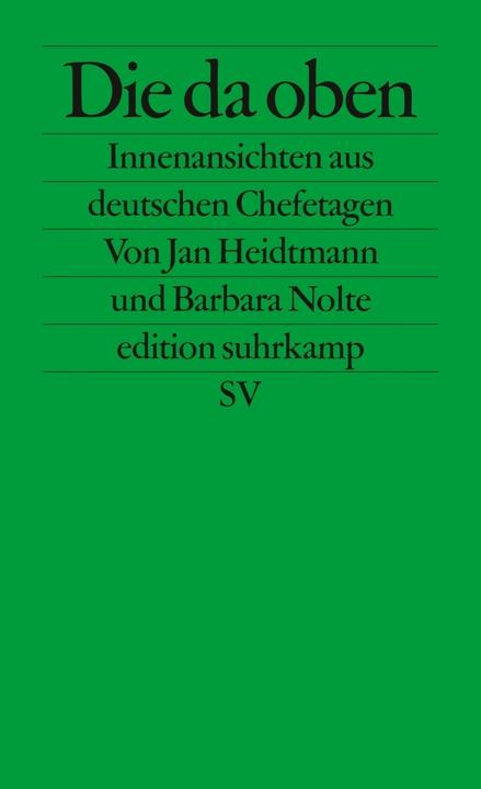 Produktbild Die da oben (Deutsch, Barbara Nolte, Jan Heidtmann, 2009)