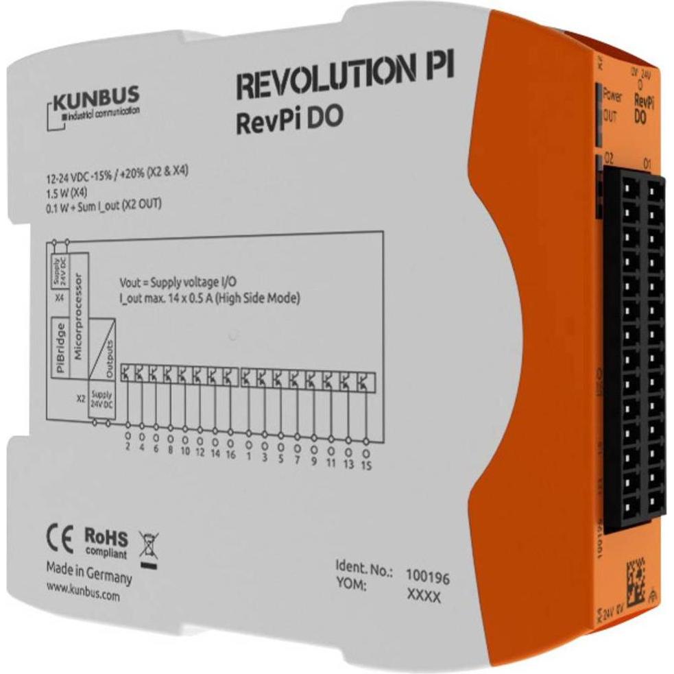 Kunbus RevPI DO 16O (Erweiterung), Elektronikmodul