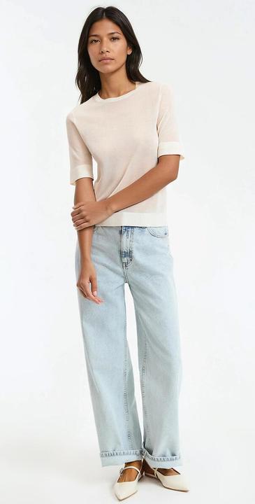 Produktbild La Redoute Collections Feinstrickpullover mit rundem Ausschnitt (M)