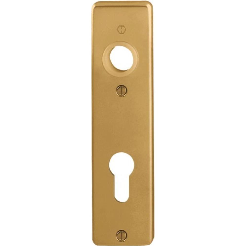 Hoppe, Türgriff + Fenstergriff, Kurzschildpaar 202KP Aluminium F4 PZ Paar (Türgarnitur)