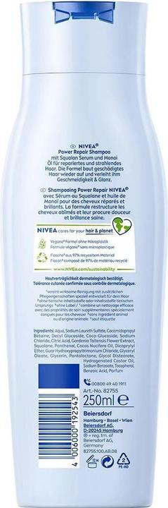 Actual product image NIVEA Power Repair (250 ml, Liquid shampoo)