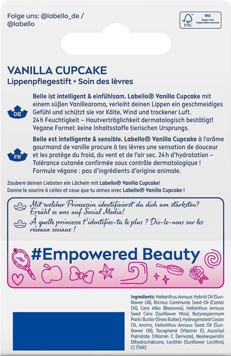 Image du produit Labello Belle Vanilla Cupcake Lip (Sticks de soin)