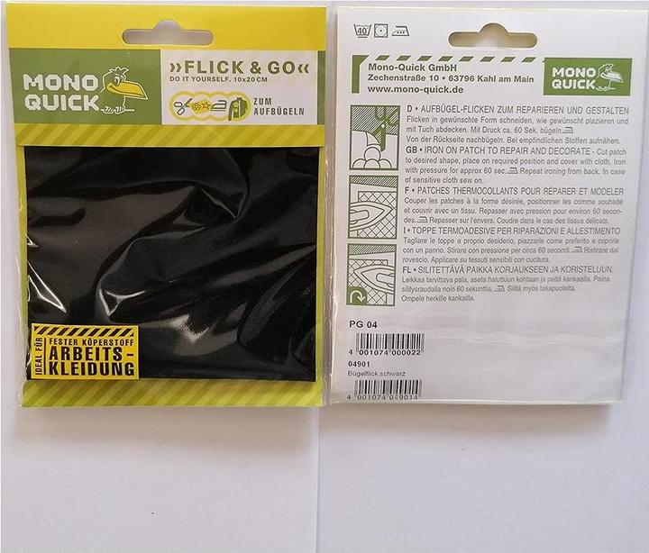 Actual product image Mono Quick Ironing patch "Extra strong" (1 pcs., 20 x 10 cm)