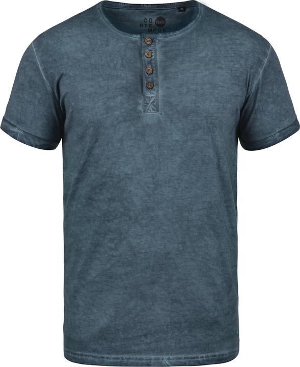 Immagine prodotto Solid Tihn T-Shirt A Maniche Corte Maglietta Da Uomo Con Collo Grandad In Cotone 100% (M)