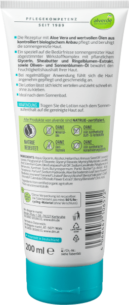 Produktbild dm alverde After Sun (Lotion, 200 ml)