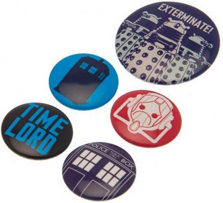 Actual product image Doctor Who Pin Set 5Pack