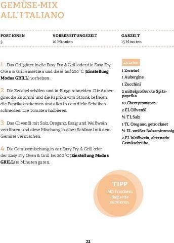 Produktbild Tefal: Heissluftfritteuse Easy Fry & Grill (Deutsch, Antje Watermann, 2023)