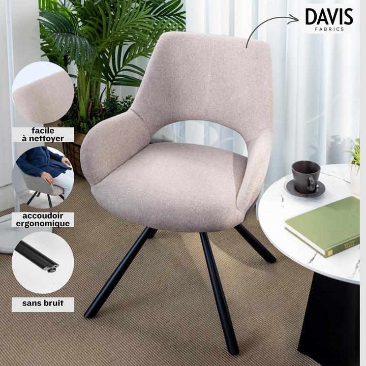 Actual product image Meuble Cosy Beth Fabric Light Brown