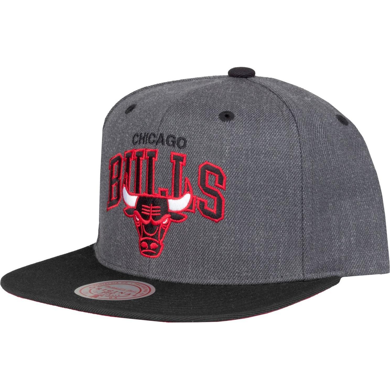 Mitchell & Ness, Herren, Cap, Snapback Cap - DARK ARCH Chicago Bulls, Grau