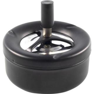 Actual product image Ashtray matt black, round 11 cm