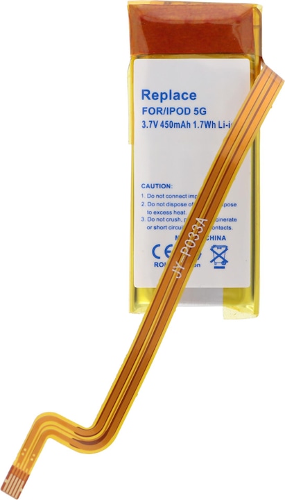 Produktbild AccuCell Akku iPod 5G 30GB 616-0230, EC008-2 (Gerätespezifisch, 450 mAh)