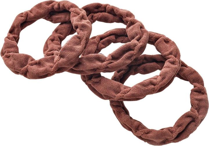 Immagine prodotto Trisa Cravatta per capelli We Care 5 cm marrone 4 pezzi (Elastico per capelli)
