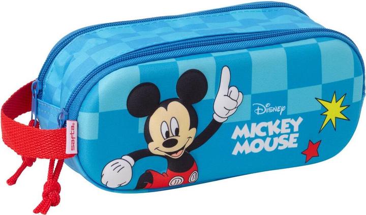 Actual product image Mickey Mouse Club House Zweifaches Mehrzweck-Etui Mickey Mouse Clubhouse Blau 21 x 8 x 6 cm 3D