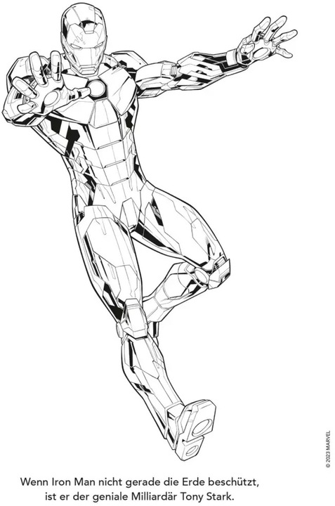 Actual product image Marvel Avengers: Heroes to colour in