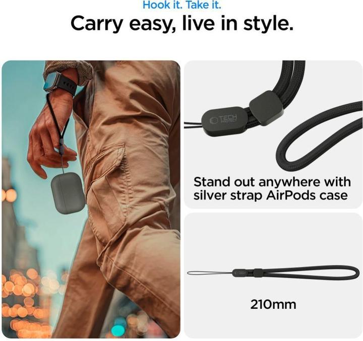 Produktbild Tech-Protect Naturalfit Apple Airpods Pro 3 Olivgrün (Kopfhörer Hülle)