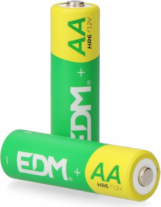 Produktbild EDM Eco-series aa rechargeable battery - hr6 2600 ma ø14.5 x 50.5 mm, 2 units (2 Stk., AA, 2600 mAh)