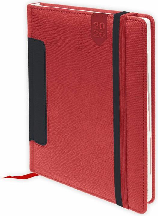 Produktbild BuchkalenderA5Rot2026 (A5, 1 Tag / 1 Seite)