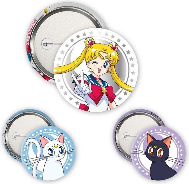 Image du produit ABYstyle SAILOR MOON-Badge Pack-Luna.ABYACC576