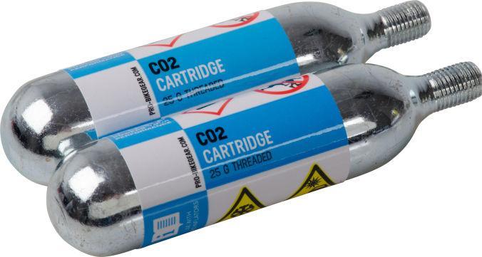 PRO Bike Gear Cartouches Co2 2 X 25gr Avec Filetage (Remplacement des cartouches de CO2)