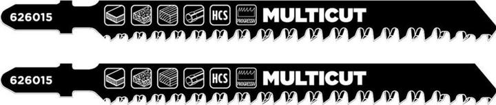 kwb Jeu de lames de scie sauteuse Multicut HCS 2 pces
