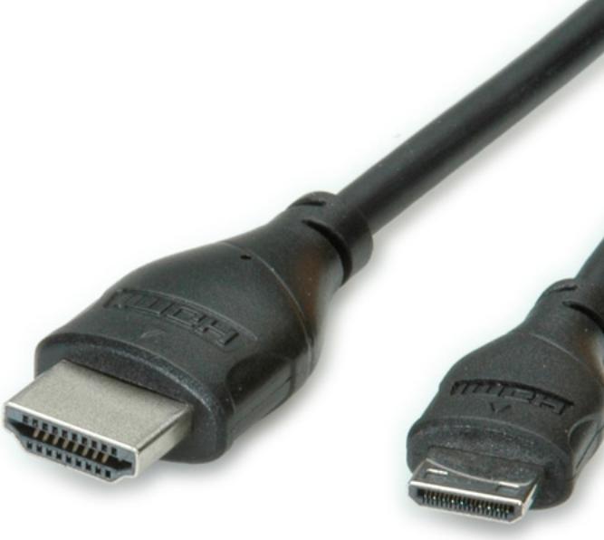 Actual product image Roline HDMI (Typ A) — mini HDMI (Typ C) (0.80 m, HDMI)