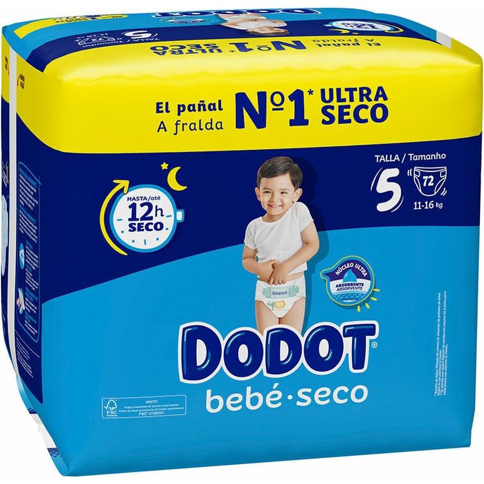 Dodot ETAPAS T5 pañales 11-16 kg 72 u (Dimensione 5, 72 pz.)