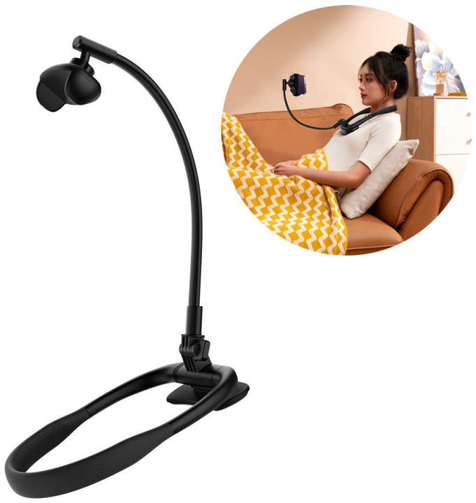Immagine prodotto Baseus Supporto universale per il collo della serie ComfortJoy, supporto per telefono nero (LUGB000001)
