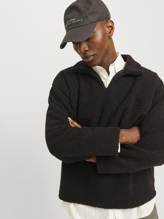 Actual product image Jack & Jones Joravondale Teddy Split Neck Sweat Ln (L)