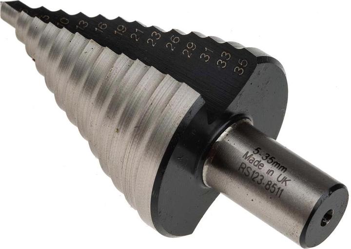 Produktbild RS PRO 5-35mm HSS step drill bit 13mm shank (35 Millimeter)