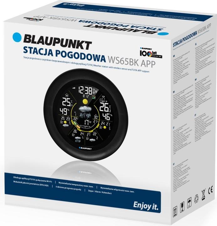 Actual product image Blaupunkt Stacja pogodowa WS65BK APP czarna