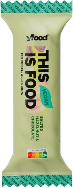 Produktbild YFood Veganer Riegel Salted Hazelnut & Chocolate (1 Stk., 60 g)