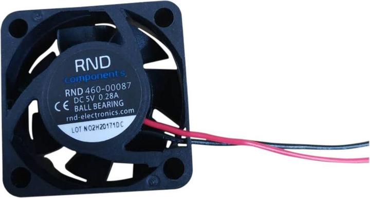 Actual product image RND Components Axial fan DC 30x30x10mm 5V 7.6m³/h
