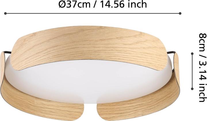 Produktbild EGLO Deckenleuchte VALCASOTTO 1x LED 24 W, 3000 K (2400 lm)