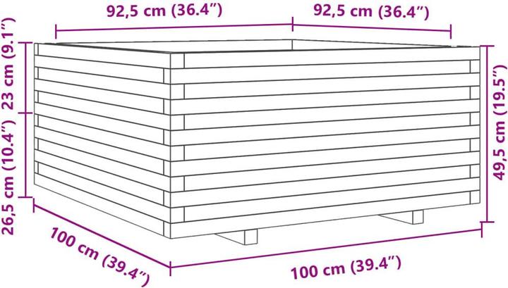 Produktbild vidaXL Pflanzkübel