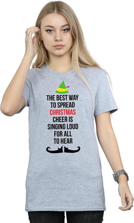 Produktbild Elf Christmas Cheer Text TShirt (3XL)