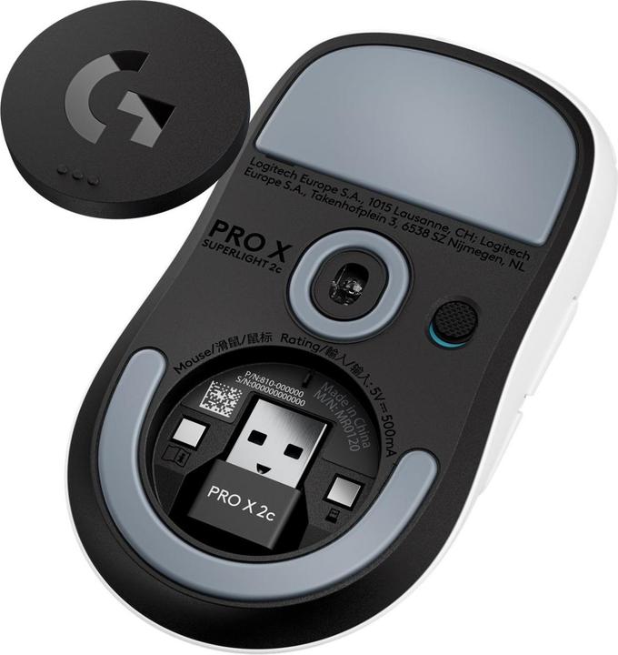 Produktbild Logitech Pro X Superlight 2c Wireless (Kabelgebunden, Kabellos)