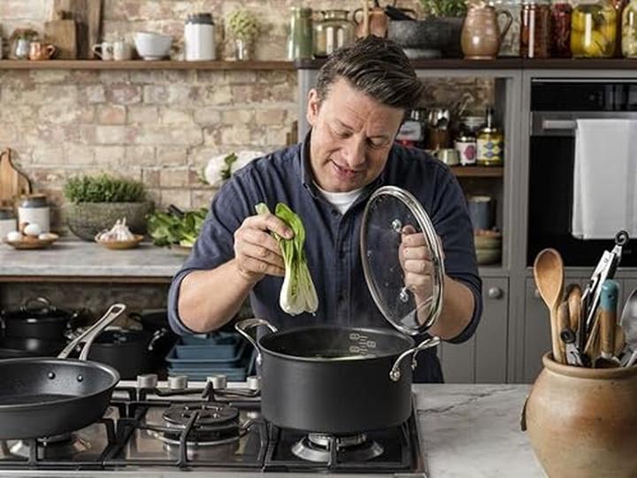 Produktbild Tefal Grillpfanne Jamie Oliver Classics (27 cm, Grillpfanne, Aluminium)