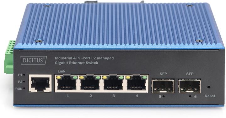 Produktbild Digitus Industrial 4+2 -Port L2 managed Gigabit Ethernet Switch (4 Ports)
