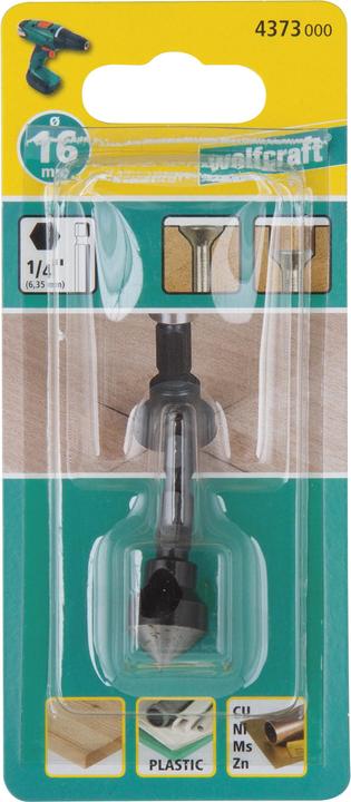 Image du produit wolfcraft wolfcraft 1 Querlochsenker WS, Schaft 6-kt., ø12mm (12 millimètres)